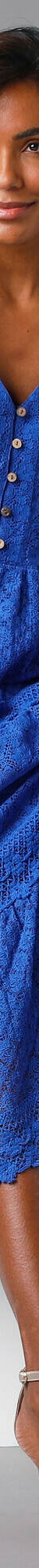 Robe longue dentelle macramé (bleu) Robe longue dentelle macramé (bleu)